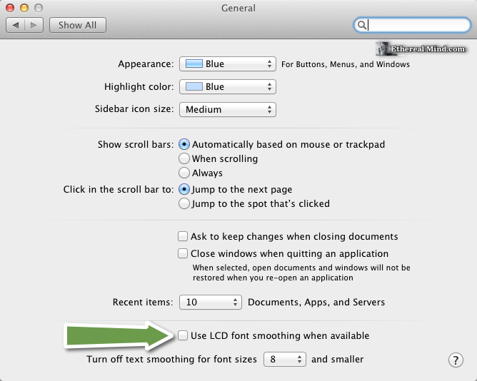 microsoft word for mac font smoothing